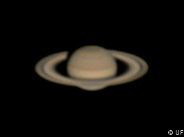 Saturn geschärft und ausgerichtet