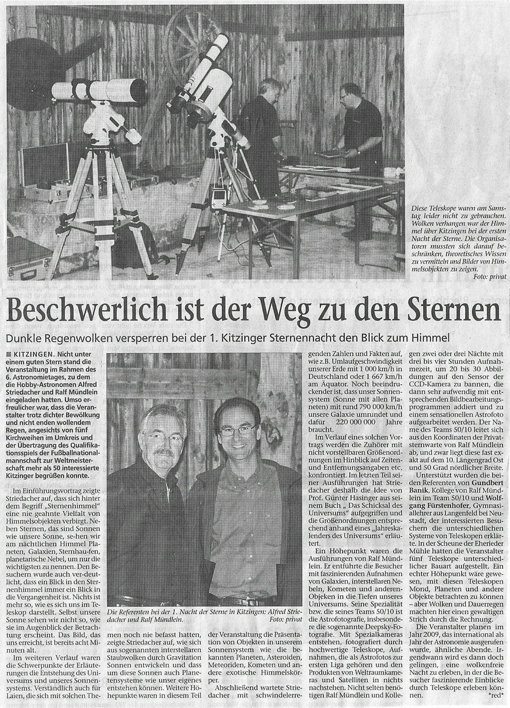 Die Kitzinger vom 08.09.2008
