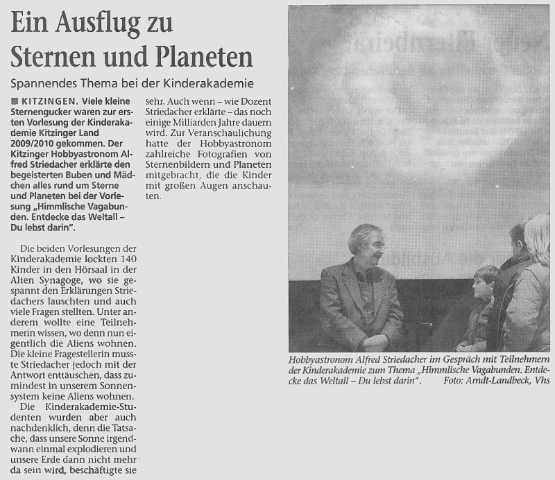 Die Kitzinger vom 30.11.2009