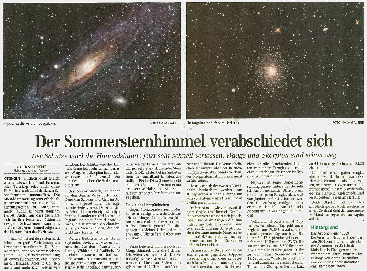 MainPost vom 02.09.2009