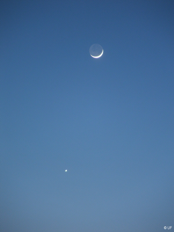 Mond und Venus