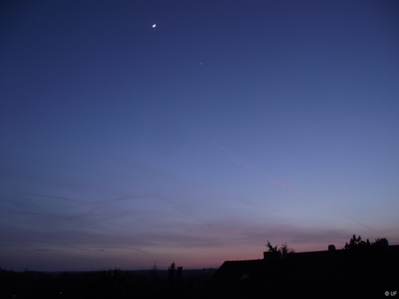Mond, Venus und Jupiter