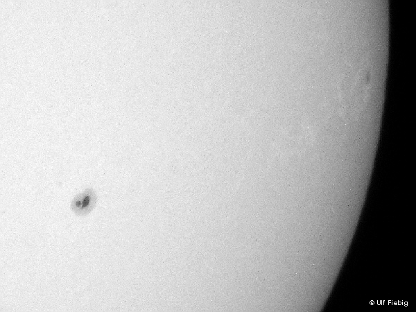 Sonne mit Sonnenflecken