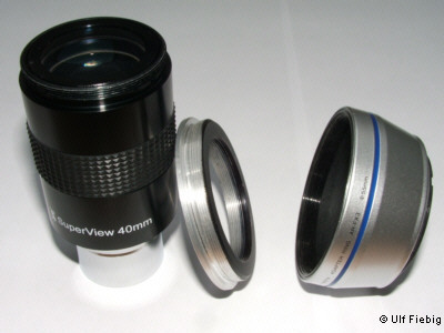 TS Superview 40mm, DigiCam Adapter und Kameraanschluss
