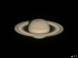 Saturn geschärft und Farbe