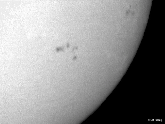 Sonne mit Sonnenflecken